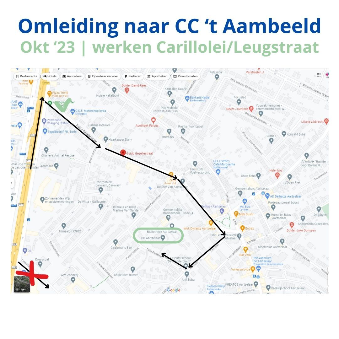 Omleiding CC 't Aambeeld okt '23
